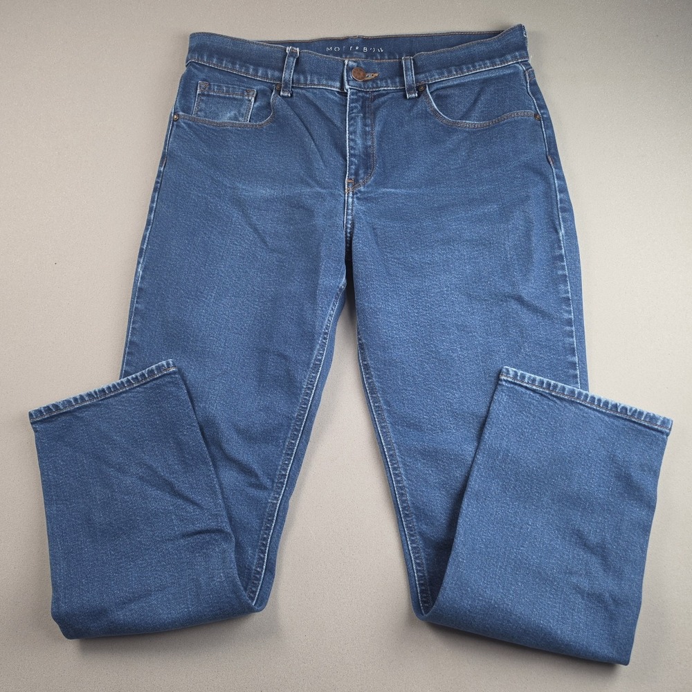 Mott & Bow Slim Boyfriend Jeans Women's 29x30 Medium Blue Wash Stretch Denim NYC